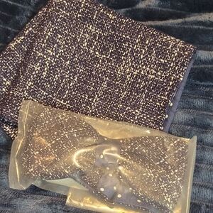 Beau Ties Kent Bow Tie and Pocket Square Set New